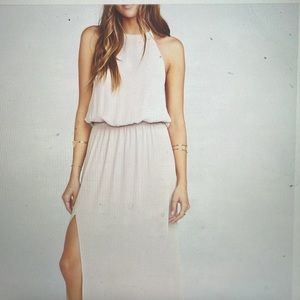 Show me your mumu heather halter dress (show me the ring crisp) XL